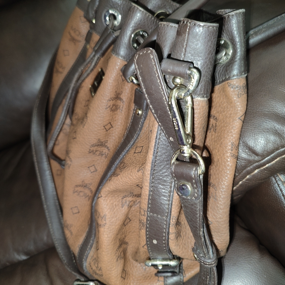 Authentic MCM  Drawstrings Two Way Bag - Picture 9 of 16